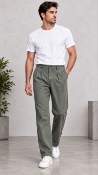شلوار پارچه ای میلانو کمرکش تک پیله ZARA